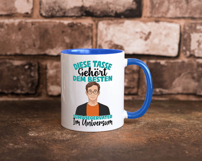 Im Universum: Schwiegervater |Schwiegersohn | Beziehung Geschenkidee Familie Tasse