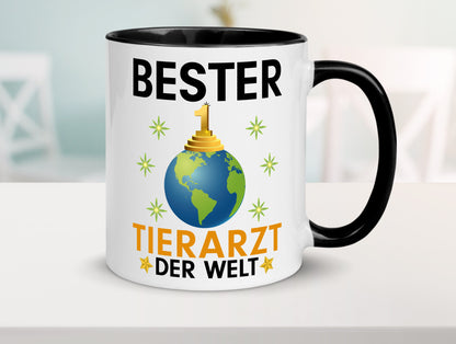 Welt Bester Tierarzt | Tiermedizin Mediziner lustig Tierliebhaber Humor Tasse