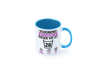 28 Geburtstag | schonend behandeln Jahre Humor Geschenkidee Tasse
