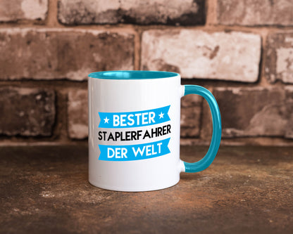 Bester Staplerfahrer | Gabelstapler Fahrer Geschenkidee Humor Tasse