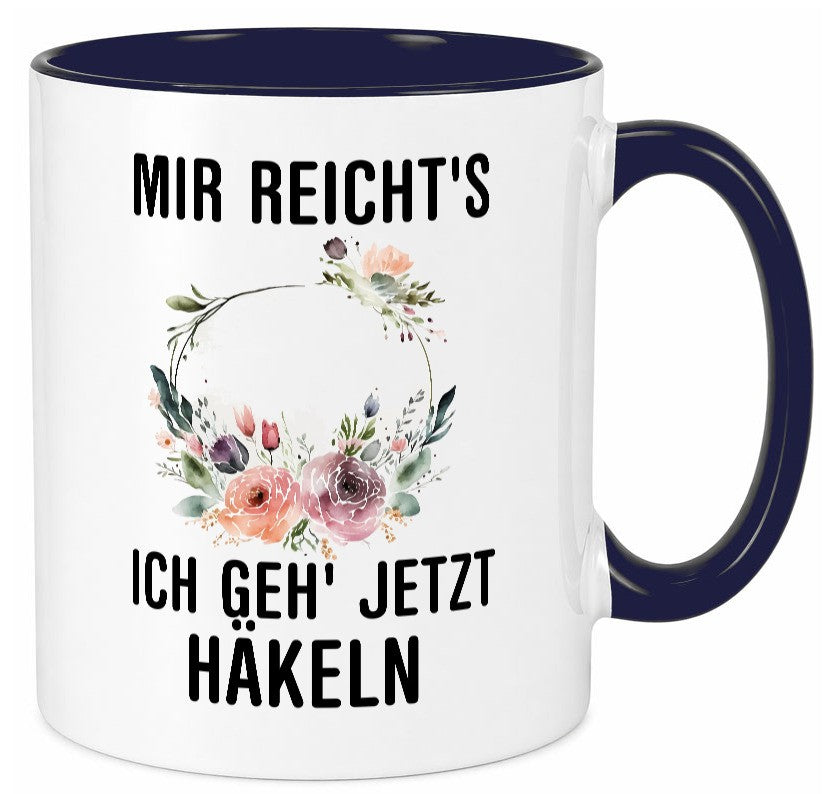 Ich geh` jetzt häkeln | Häkelzubehör Freundin Geschenkidee Humor Tasse