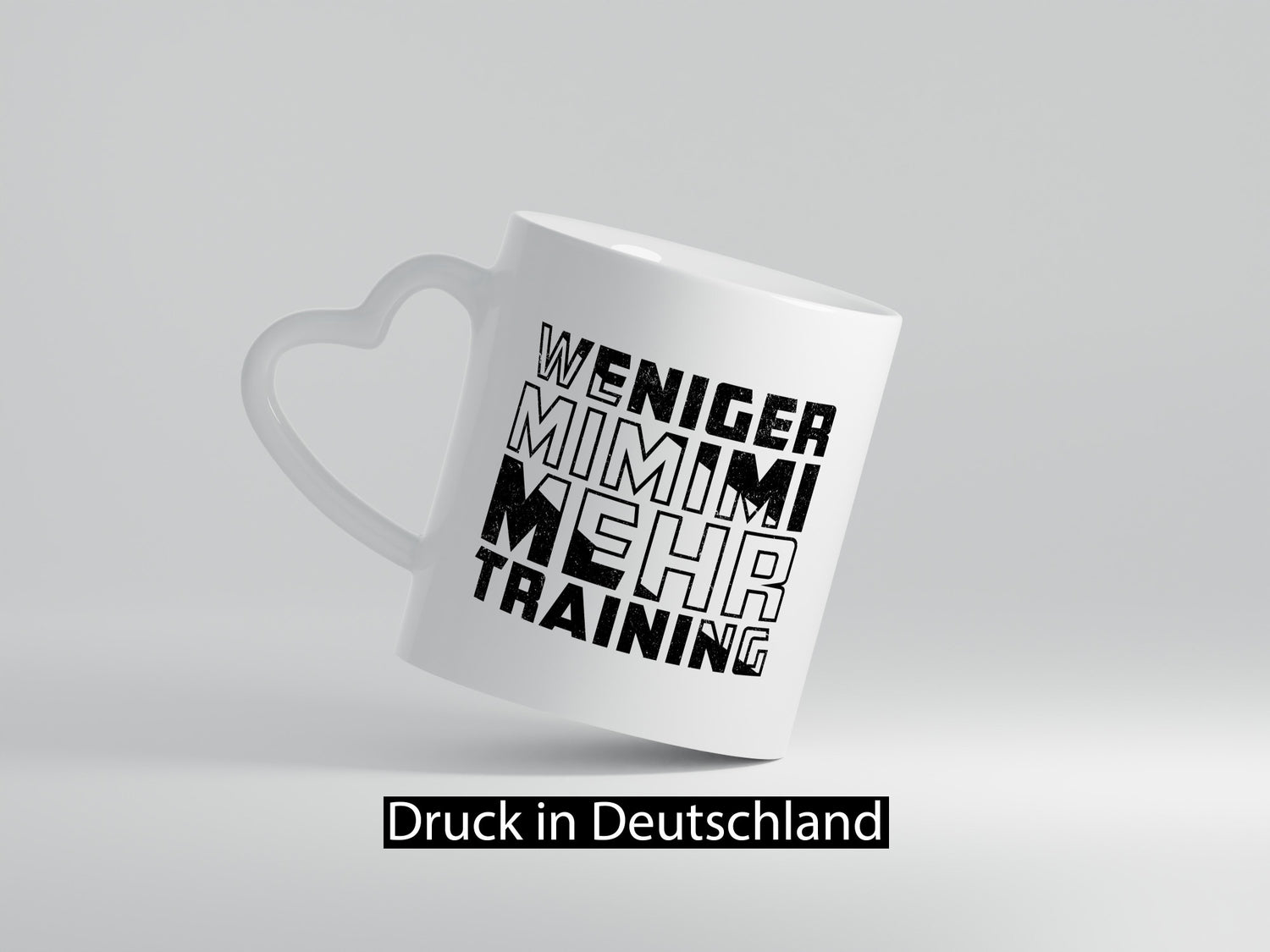 Weniger Mimimi mehr Trainig | Fitnessstudio v2 Geschenk Humor Geschenkidee