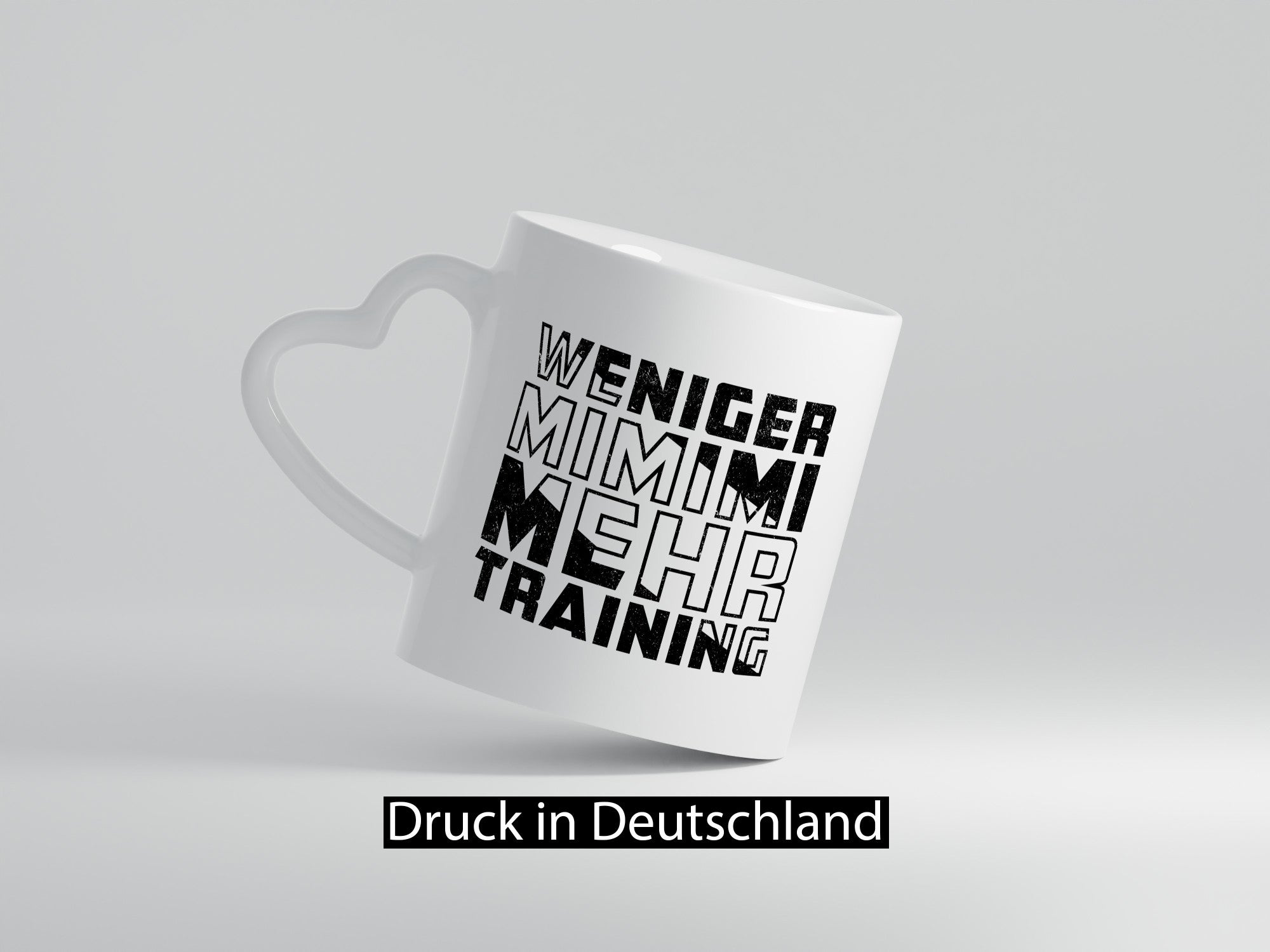 Weniger Mimimi mehr Trainig | Fitnessstudio v2 Geschenk Humor Geschenkidee