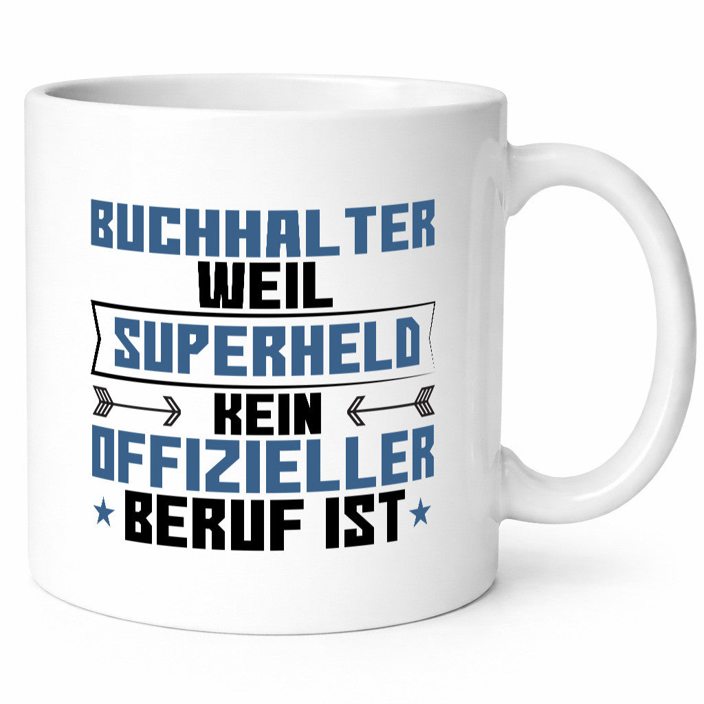 Superheld Buchhalter | Buchhaltung Humor Geschenkidee Tasse