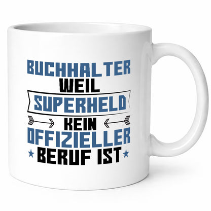 Superheld Buchhalter | Buchhaltung Humor Geschenkidee Tasse