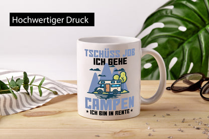 Ich gehe campen | Rentner Ruhestand Camper Geschenkidee Jubiläum Humor Tasse