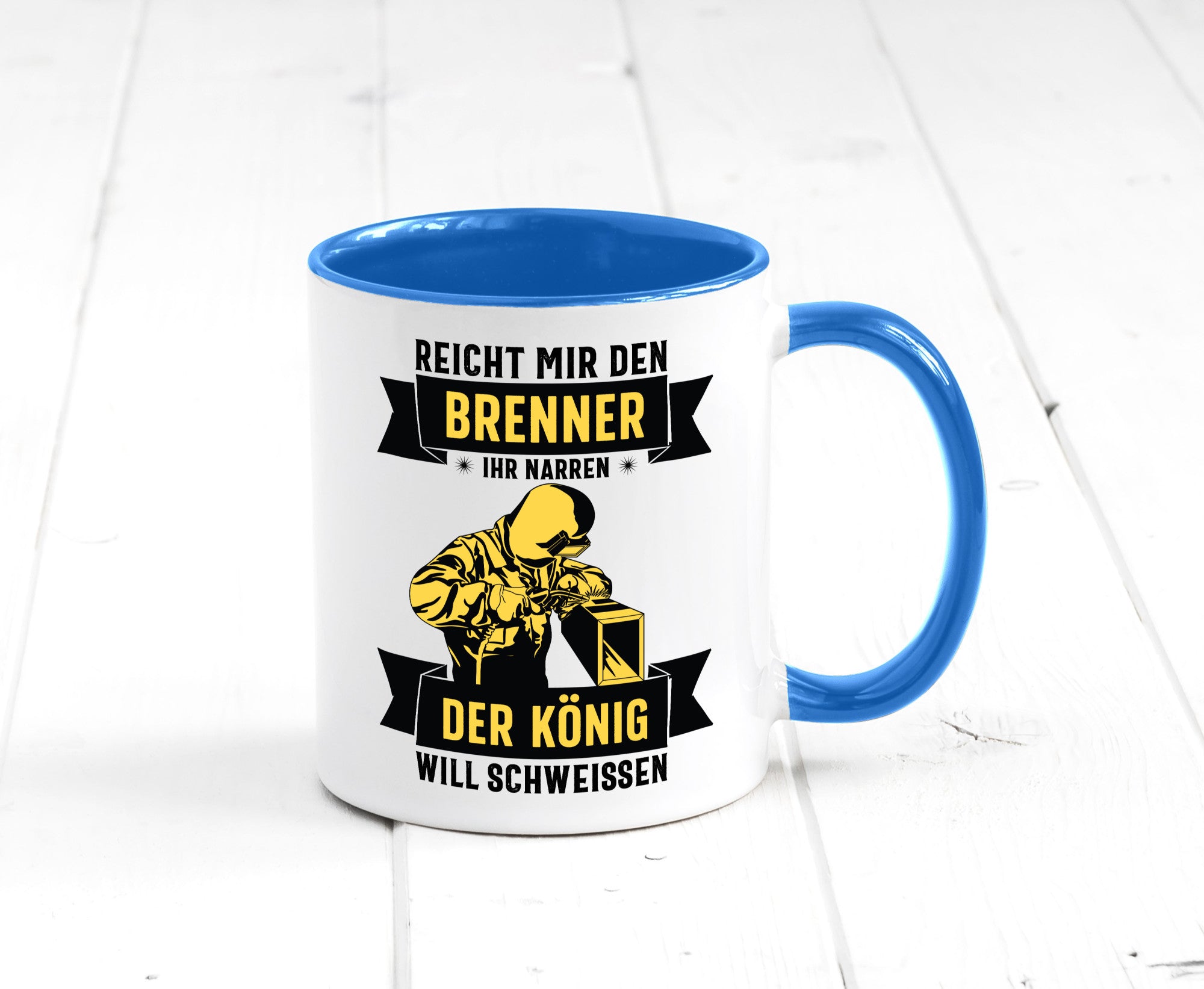 König will schweissen | Schweisser Sterne lustiger Spruch Geschenk Humor