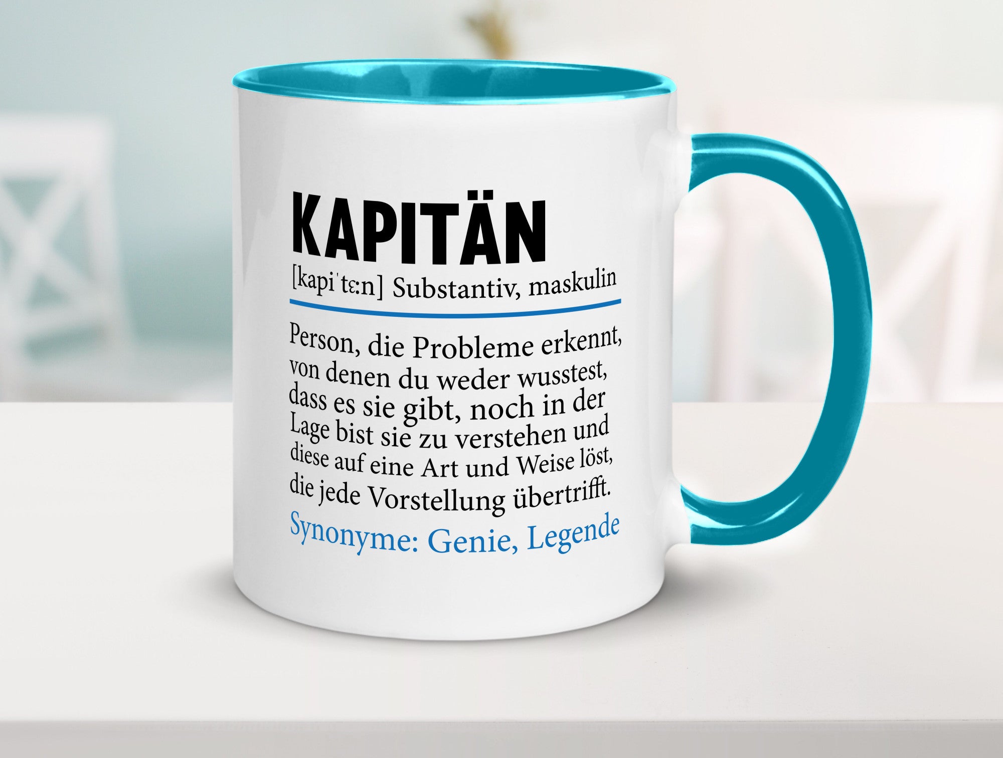 Kapitän | Spruch lustig Schiffskapitän Schiff Geschenk Humor Geschenkidee
