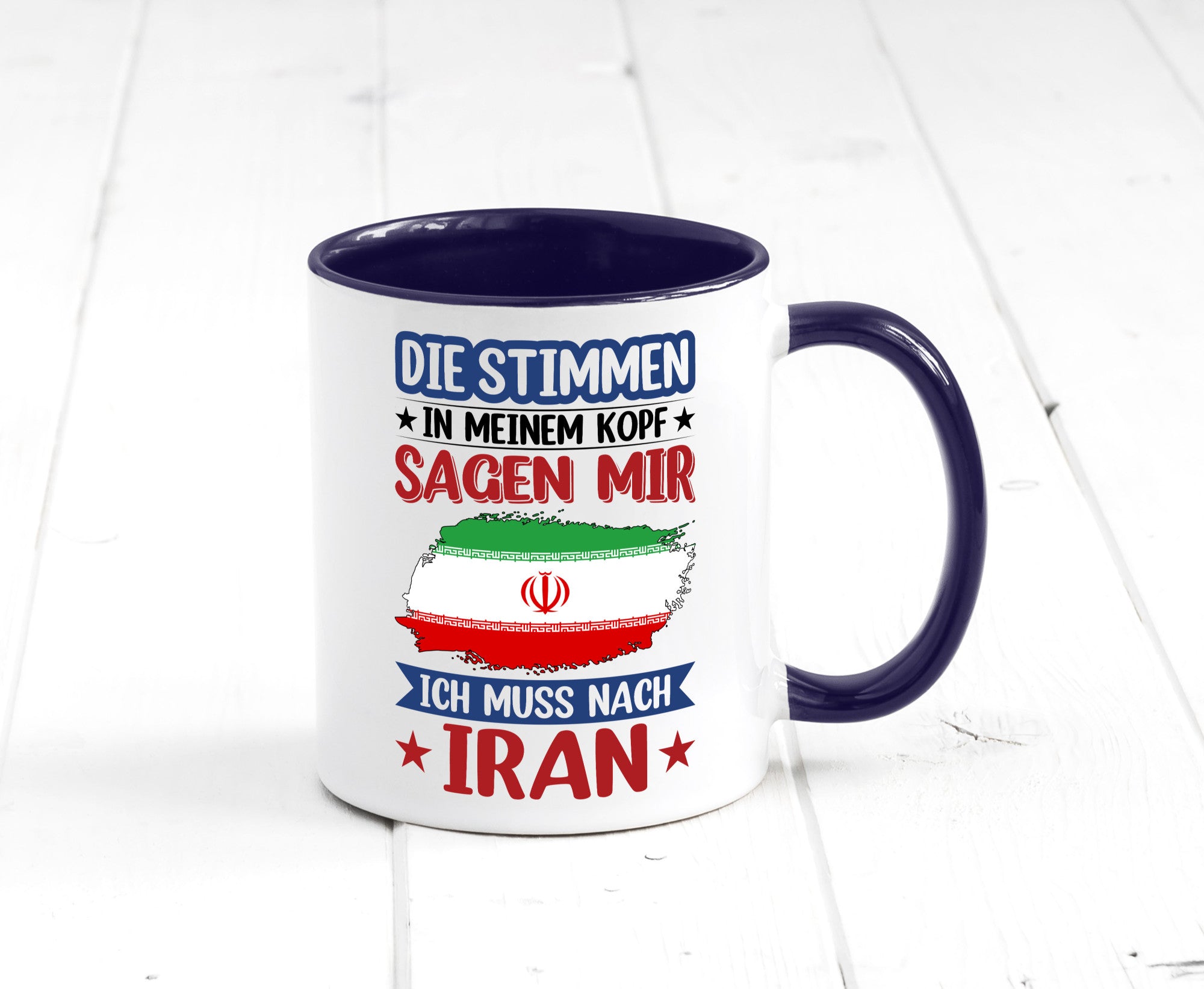 Iran | Urlaub Stimmen in meinem Kopf Traumland Humor Geschenkidee Tasse