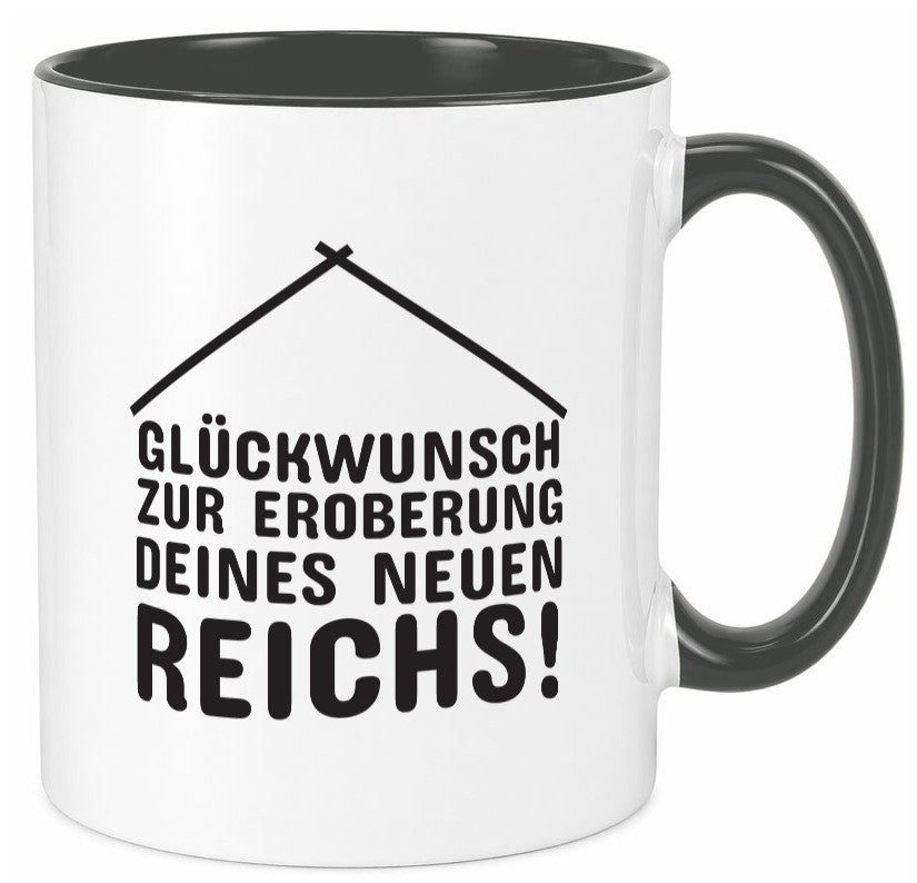 Neue Wohnung | Hausbesitzer Tasse Umzug Eigenheim Humor Geschenkidee