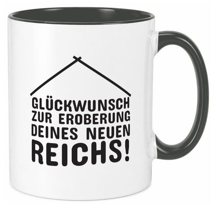 Neue Wohnung | Hausbesitzer Tasse Umzug Eigenheim Humor Geschenkidee