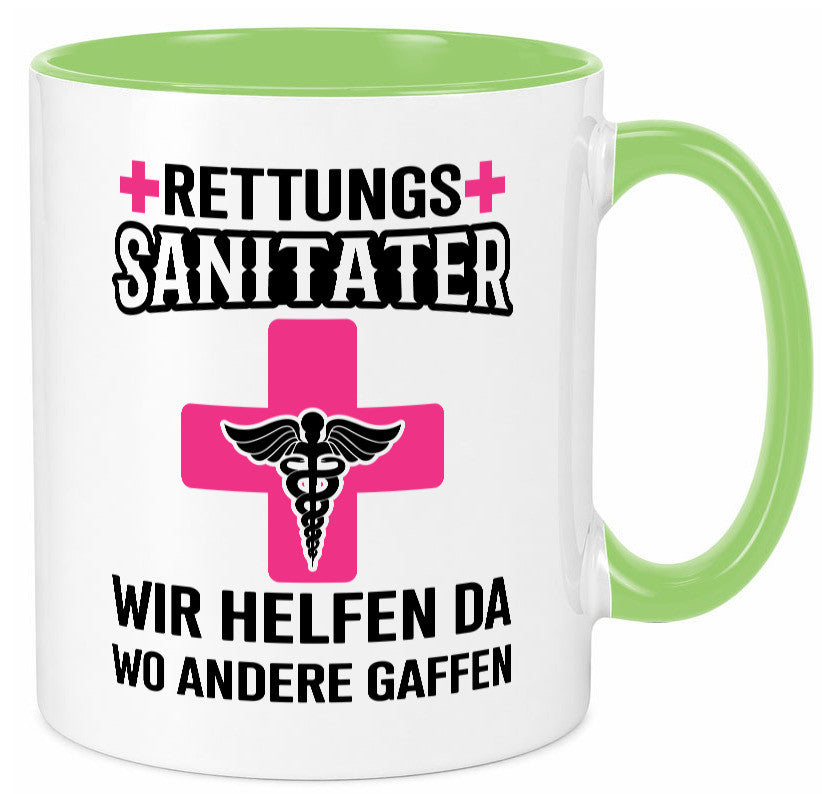 Rettungssanitäter | wir helfen wo andere Gaffen Geschenk Humor Geschenkidee Tasse