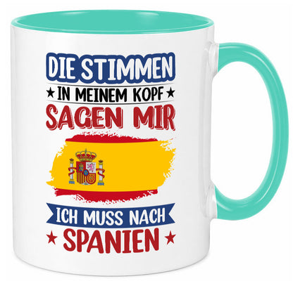 Spanien | Urlaub Stimmen in meinem Kopf Traumland v2 lustiger Spruch Geschenk