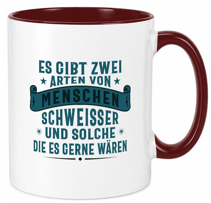 Zwei Arten Menschen | Schweisser Sterne Geschenk Humor Geschenkidee lustiger Tasse
