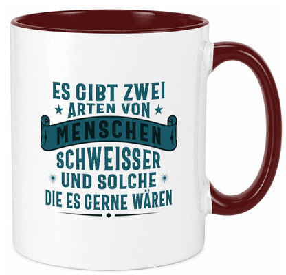Zwei Arten Menschen | Schweisser Sterne Geschenk Humor Geschenkidee lustiger Tasse
