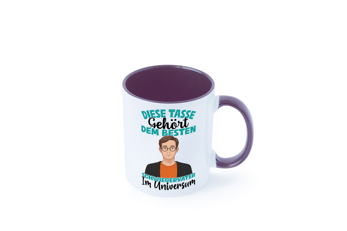 Im Universum: Schwiegervater |Schwiegersohn | Beziehung Geschenkidee Familie Tasse