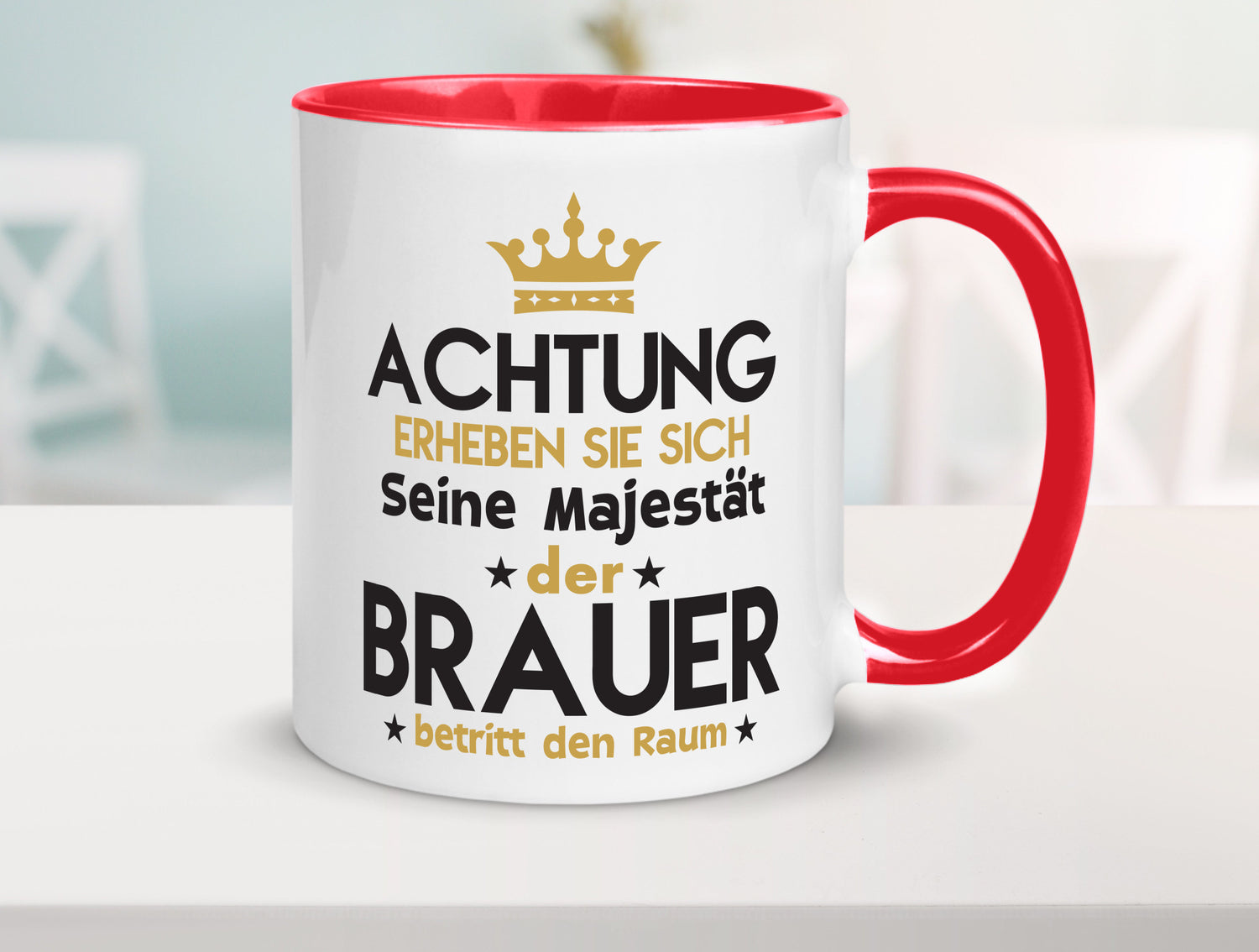 Seine Majestät Brauer | Bier Brauerei Humor Geschenkidee Tasse