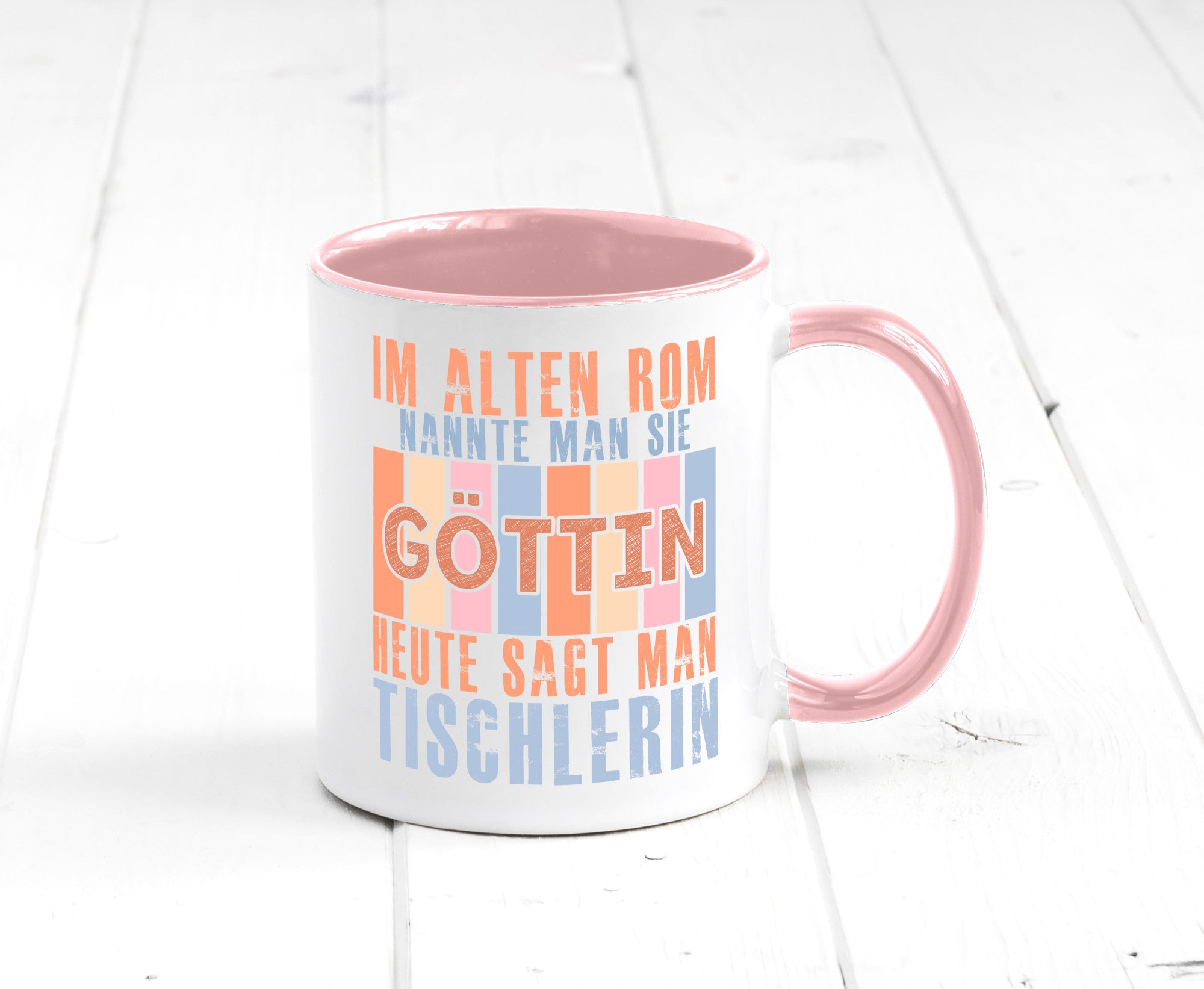 Heute sagt man: Tischlerin | Tischlerei Humor Geschenkidee Tasse
