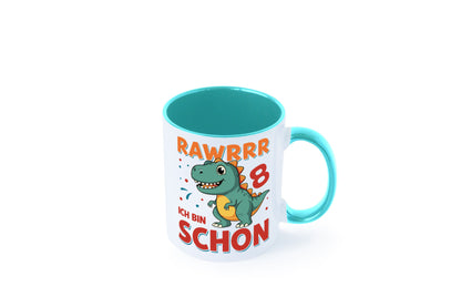 8. Geburtstag | 8 Jahre Raw ich bin schon T-Rex Geschenk Geschenkidee lustiger