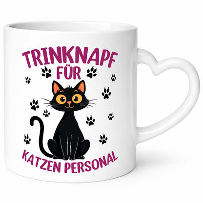 Katzen Personal | Katzenbesitzer Tasse Katze Humor vl5 lustiger Spruch Geschenk