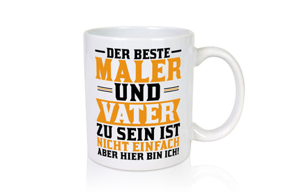 Bester Maler und Vater | Papa Malermeister Lackierer lustiger Spruch Geschenk