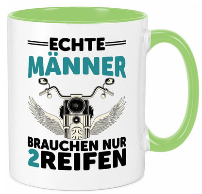 Echte Männer | Motorrad Tasse Motorradfahrer Biker lustiger Spruch Geschenk