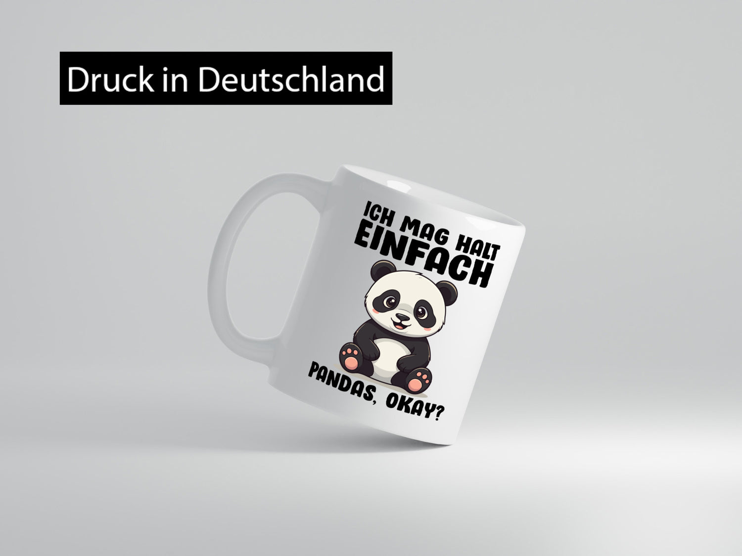 Ich mag halt einfach Pandas | Lustige Geschenkidee für Pandabären Humor Tasse