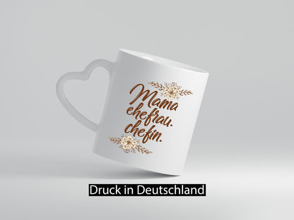 Mama Ehefrau Chefin | ist der Boss Beste Humor Familie Geschenkidee Tasse