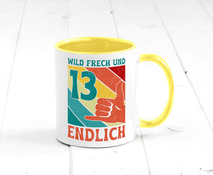 13. Geburtstag | 13 Jahre Wild und Frech Humor Geschenkidee Tasse