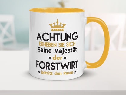 Seine Majestät Forstwirt | Waldarbeiter Humor Arbeit Kollegen Büro Geschenkidee Tasse