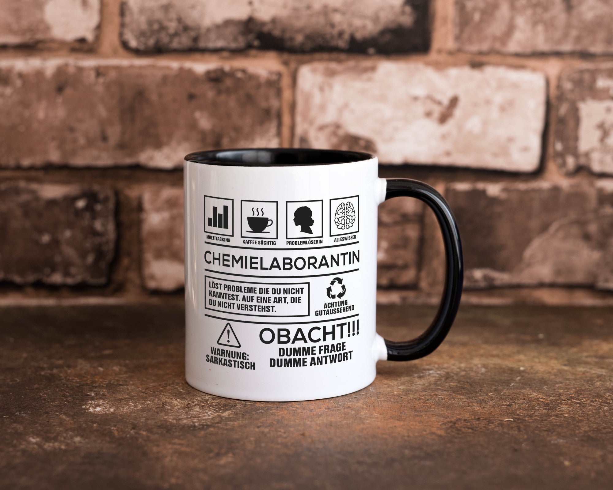 Achtung Probleme Chemielaborantin | Laborantin Chemie Geschenk Humor