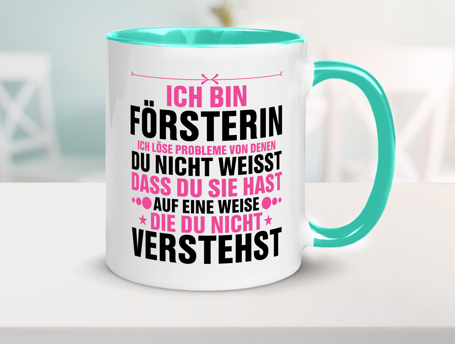 Löse Probleme: Försterin | Forst Arbeit lustiger Spruch Geschenk Kollegen Büro