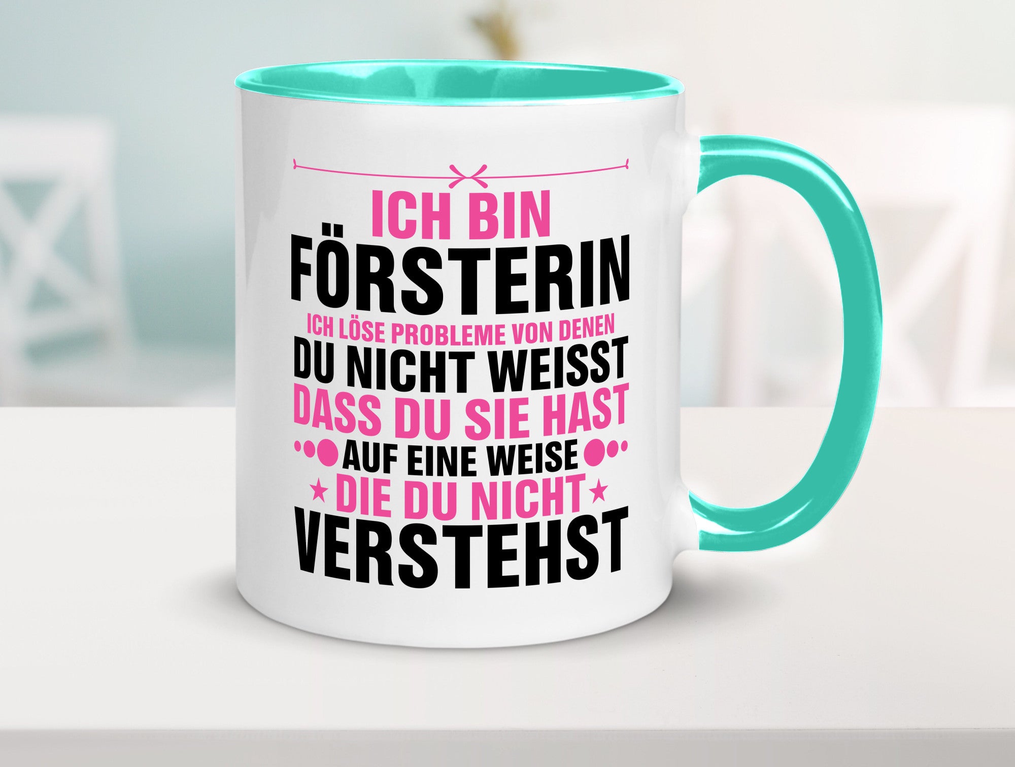 Löse Probleme: Försterin | Forst Arbeit lustiger Spruch Geschenk Kollegen Büro