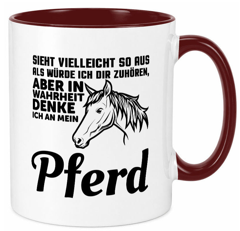 Pferde Spruch | Reiterin Tasse Pferdesport Reiten Humor Geschenkidee