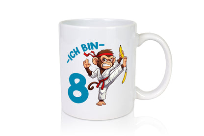 Ich bin 8 | 8. Geburtstag Karate Kampfsport Affe lustiger Spruch Geschenk