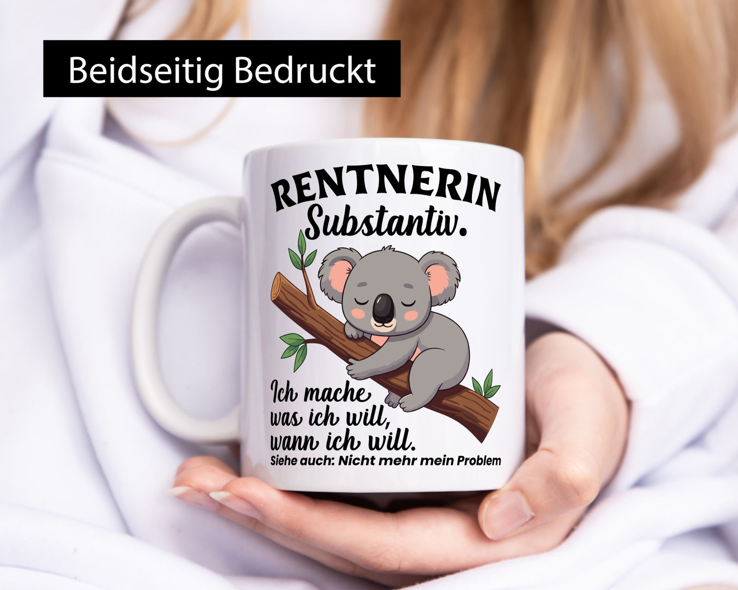 Rentnerin | Ich mach was will Faultier Ruhestand Humor Jubiläum Geschenkidee