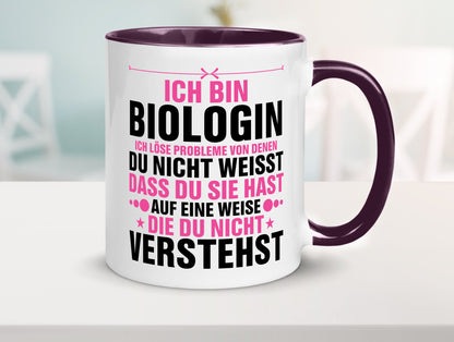 Löse Probleme: Biologin | Biologie Naturforscherin lustig Humor Geschenkidee