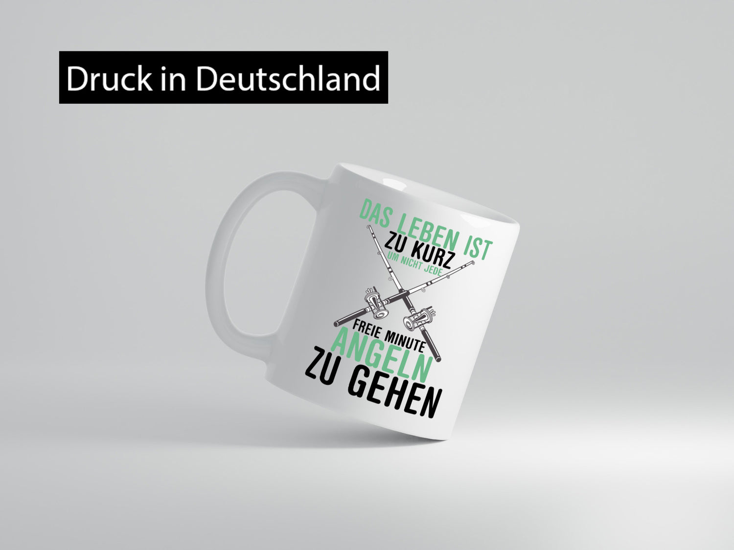 Das Leben ist zu kurz | Angeln Hobby Haken Fische Geschenk Humor Geschenkidee