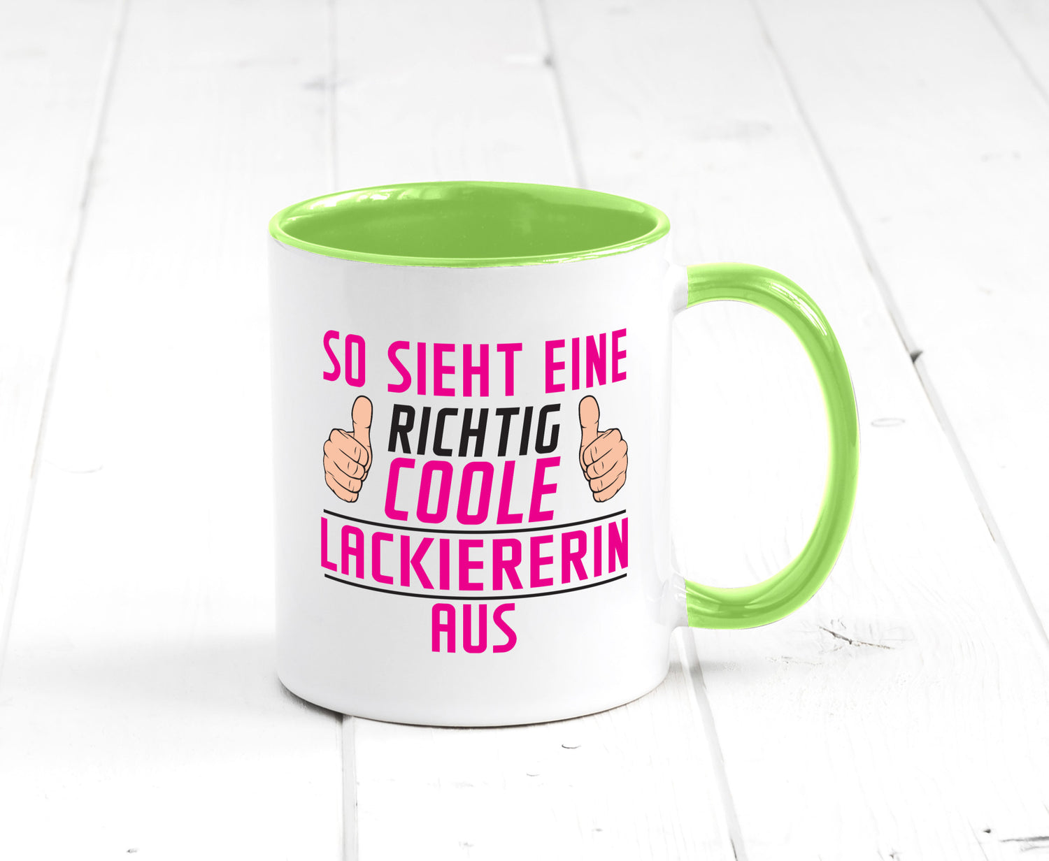 Richtig Coole Lackiererin | lackieren Geschenkidee Humor Tasse