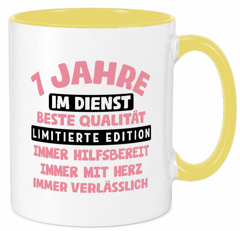 7 Jahre im Dienst | Jubiläum Arbeit v11 lustiger Spruch Geschenk Kollegen Büro