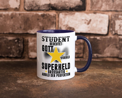 Bedeutung von Student | Universität Uni Studium Geschenkidee Humor Tasse