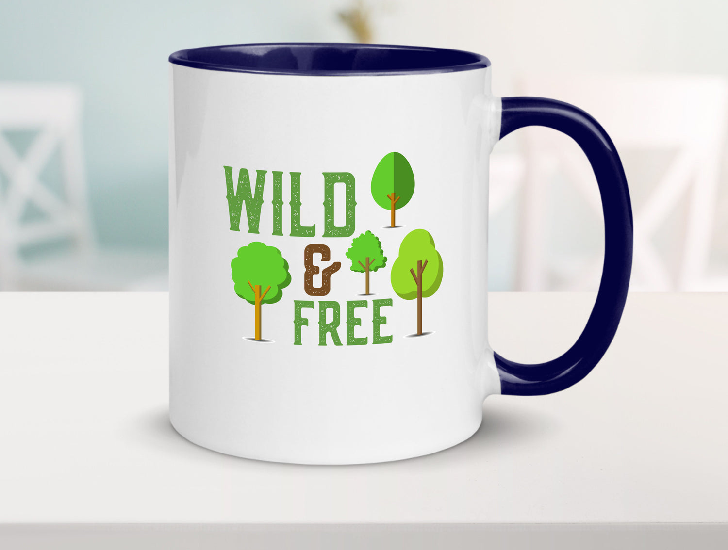 Wild and free | Freiheit Camper Hobbycamper Geschenkidee Humor Tasse