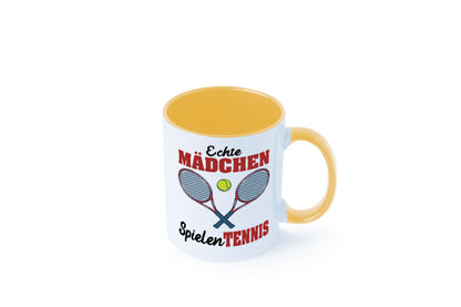 Echte Mädchen Spielen Tennis | Sport Geschenkidee Humor Tasse