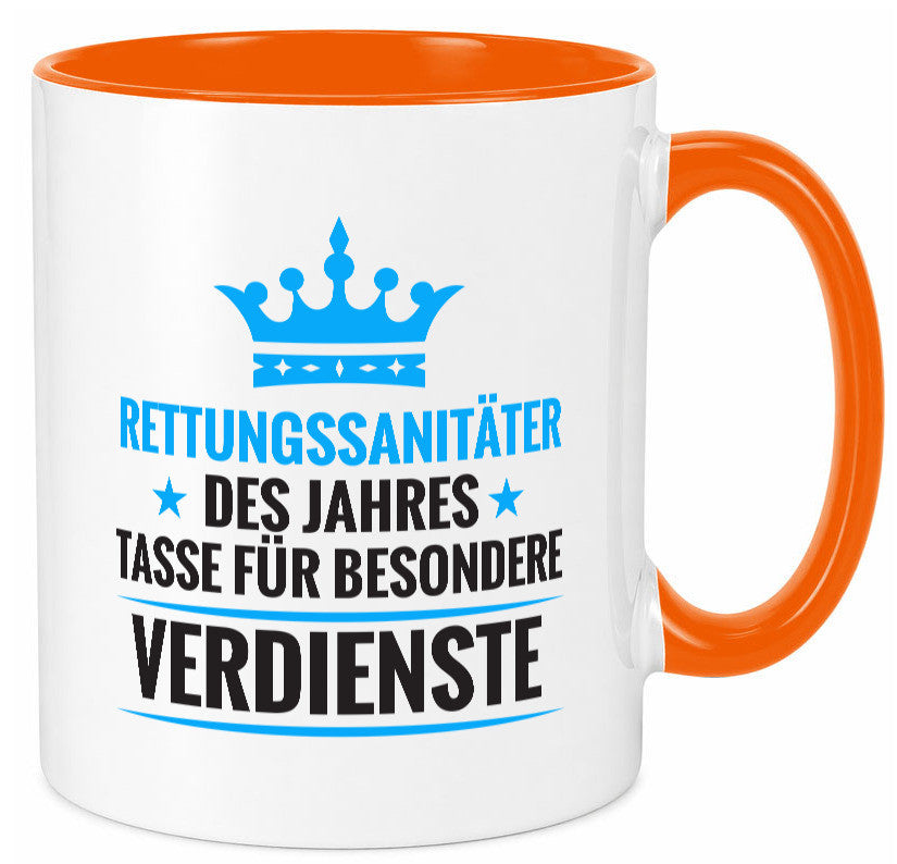Besonderer Verdienst: Rettungssanitäter | Sanitäter Humor Geschenkidee Tasse