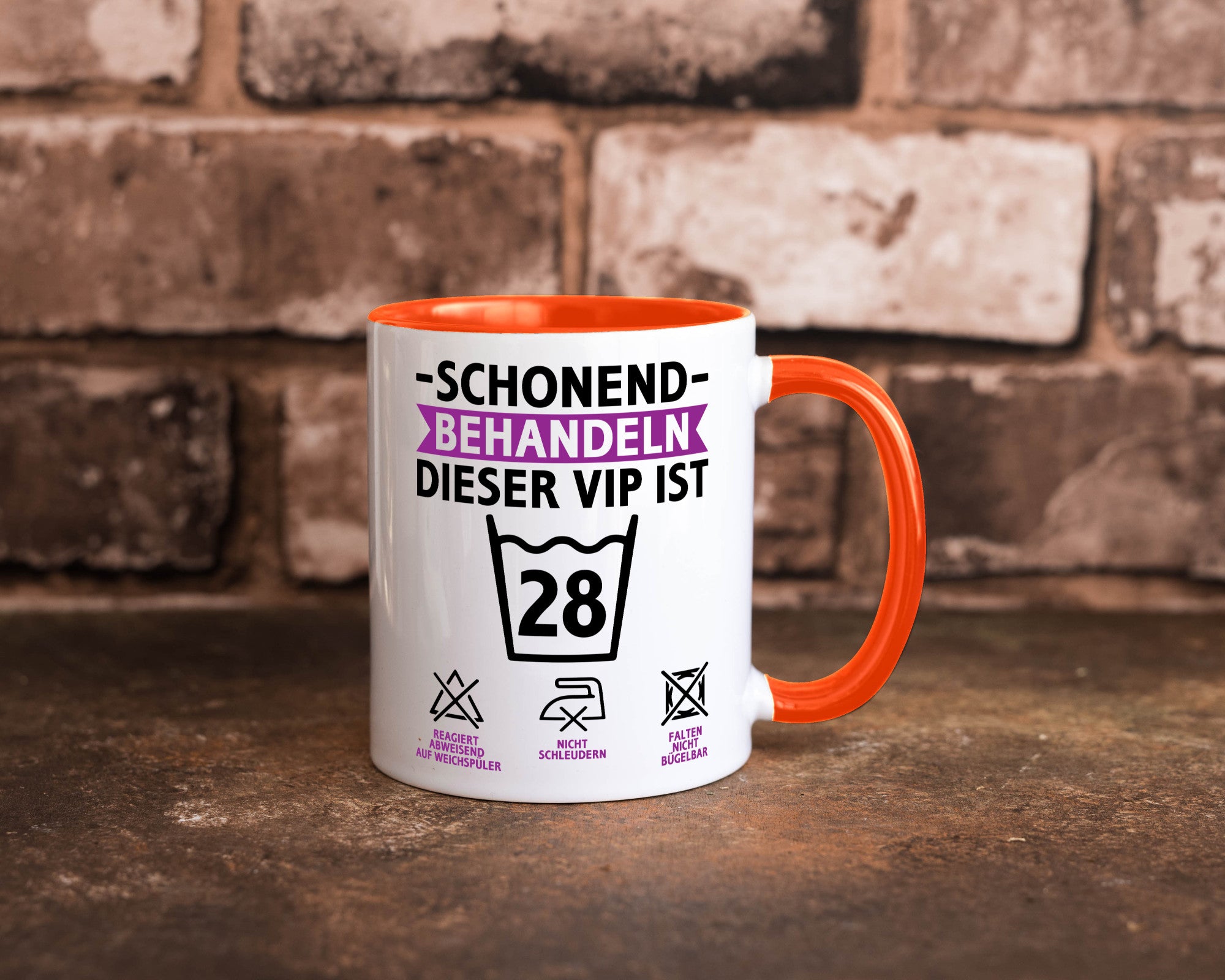 28 Geburtstag | schonend behandeln Jahre Humor Geschenkidee Tasse