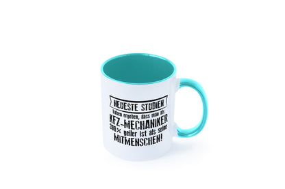 Neuste Studien: KFZ-Mechaniker | Werkstatt Mechaniker Geschenkidee Humor Tasse