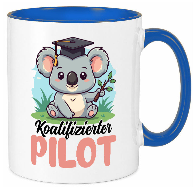 Koalifizierter Pilot | Flugzeug Piloten Humor Geschenkidee Tasse