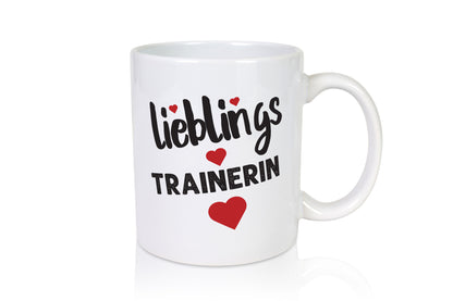 Lieblingstrainerin | Dankeschön Tasse Sport Trainerin lustiger Spruch Geschenk