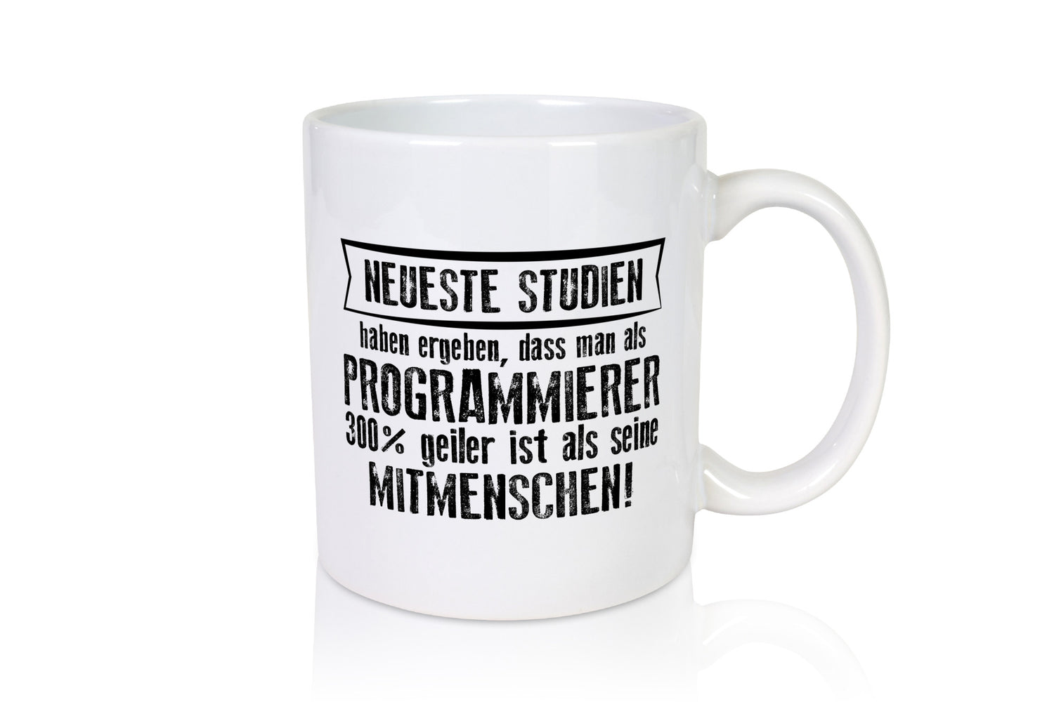 Neuste Studien: Programmierer | Software Entwickler Humor Geschenkidee Tasse