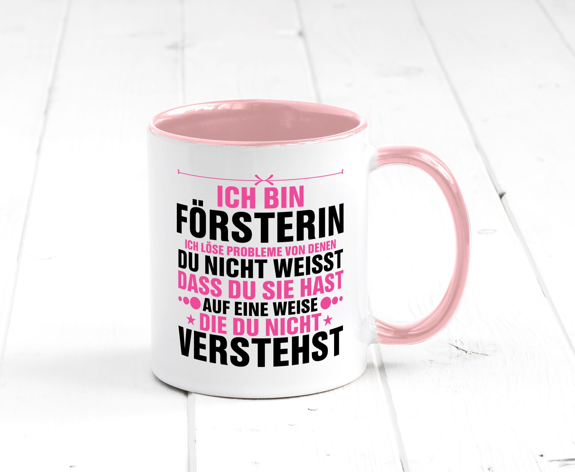 Löse Probleme: Försterin | Forst Arbeit lustiger Spruch Geschenk Kollegen Büro